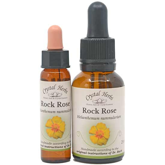 10ml und 25ml Essenzenflaschen der Bachblüte Rock Rose