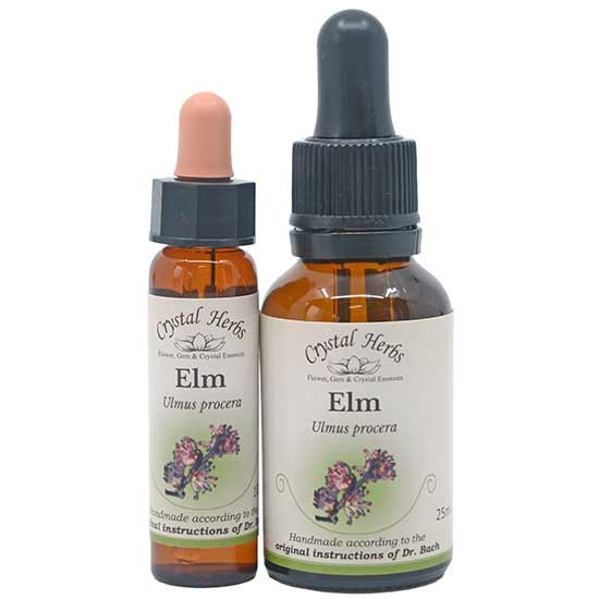10ml und 25ml Essenzenflaschen der Bachblüte Elm