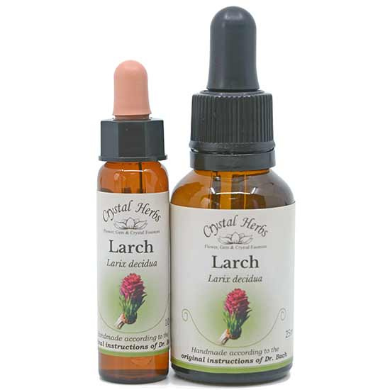 10ml und 25ml Essenzenflaschen der Bachblüte Larch