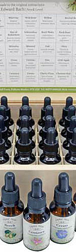 Flacons de fleurs de Bach de 25 ml, Extrait d'un coffret